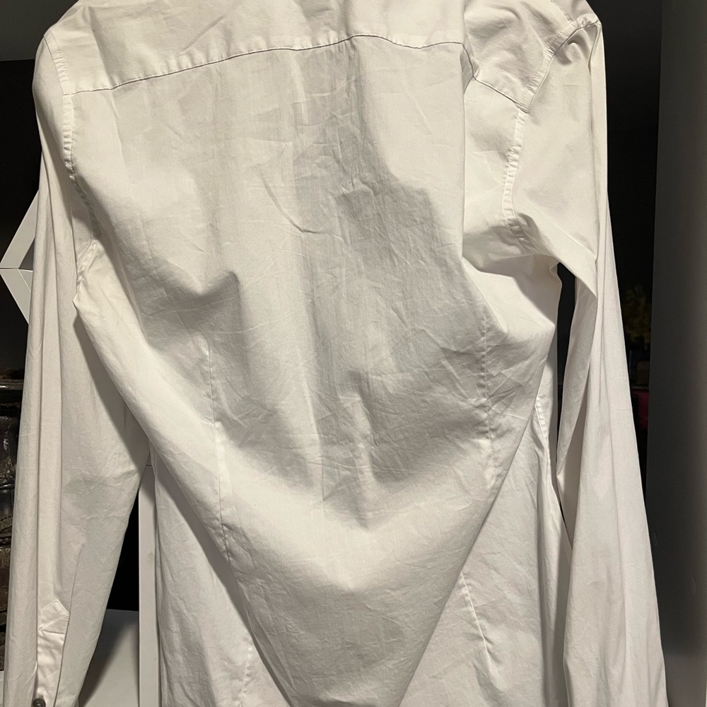 H&M white Men’s collar shirt